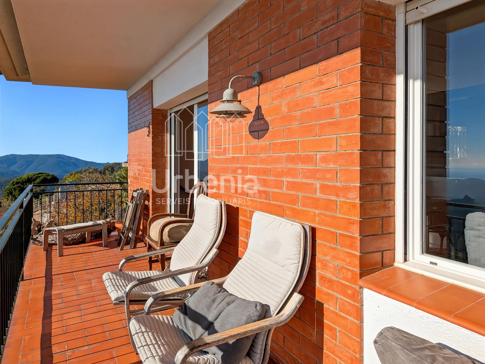 Balcony of House or chalet for sale in Sant Iscle de Vallalta  with Heating, Terrace and Storage room