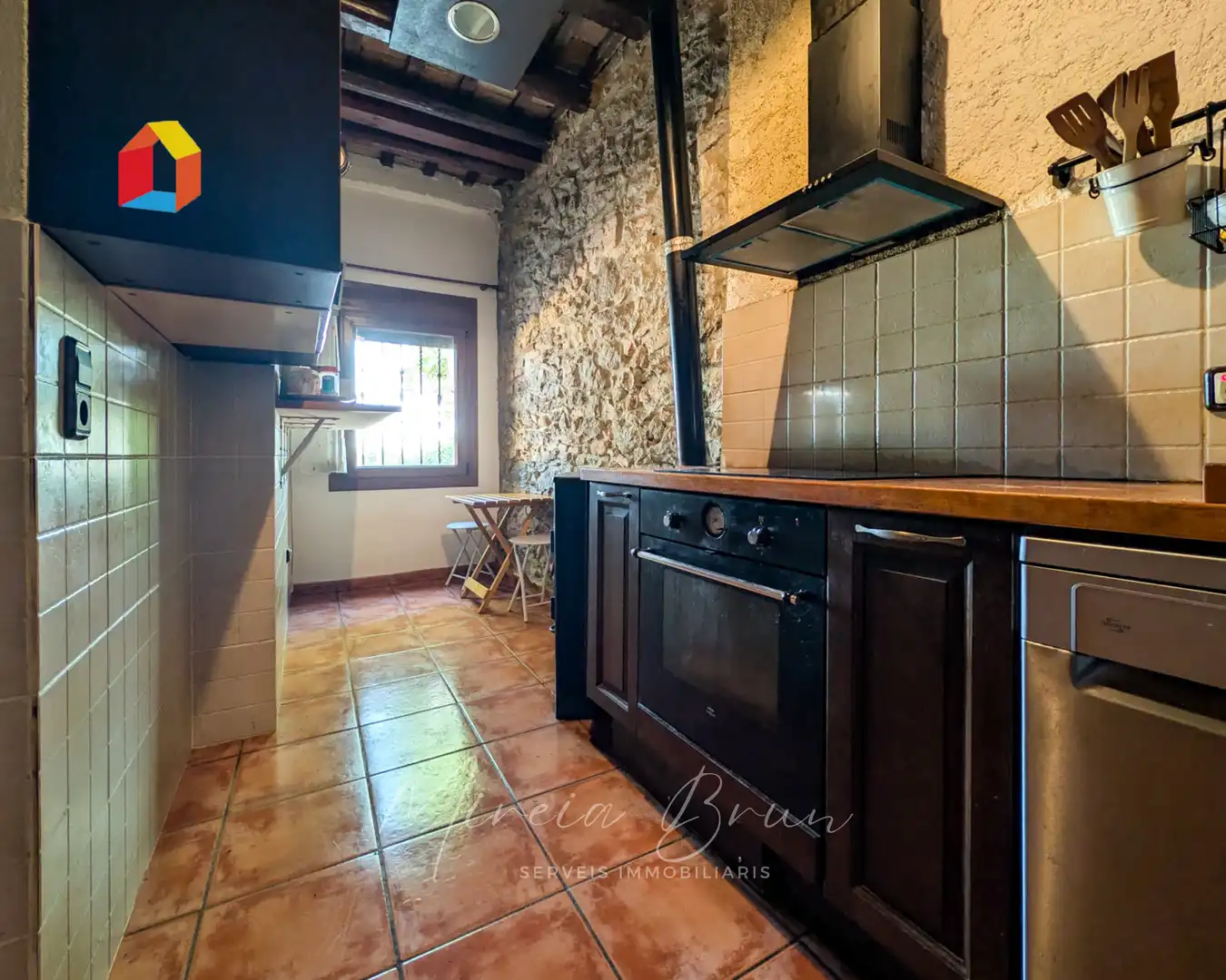 Cocina de Casa adosada en venta en Seva con Calefacción