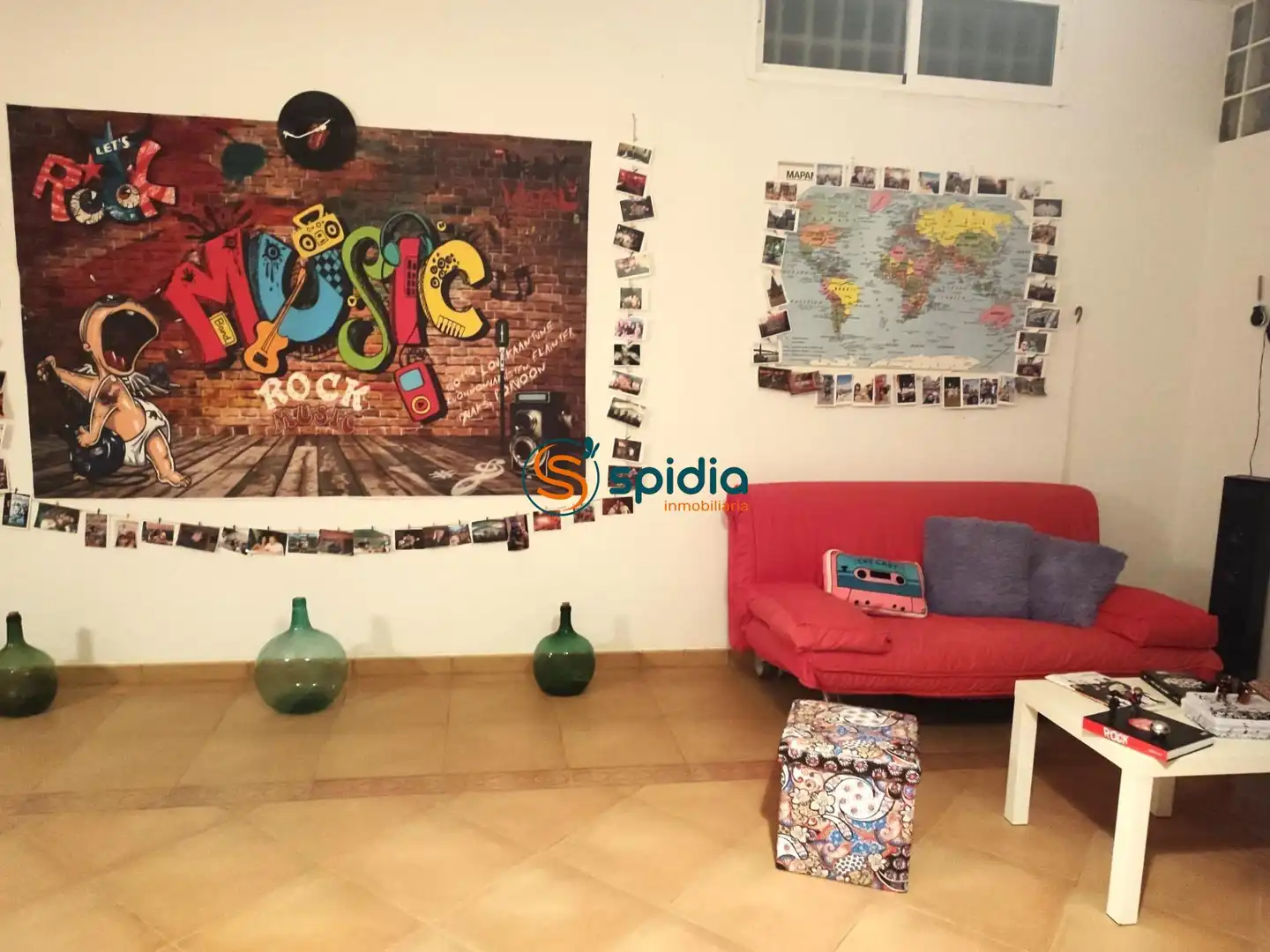Sala de estar de Finca rústica en venta en Lorca con Jardín privado, Parquet y Terraza