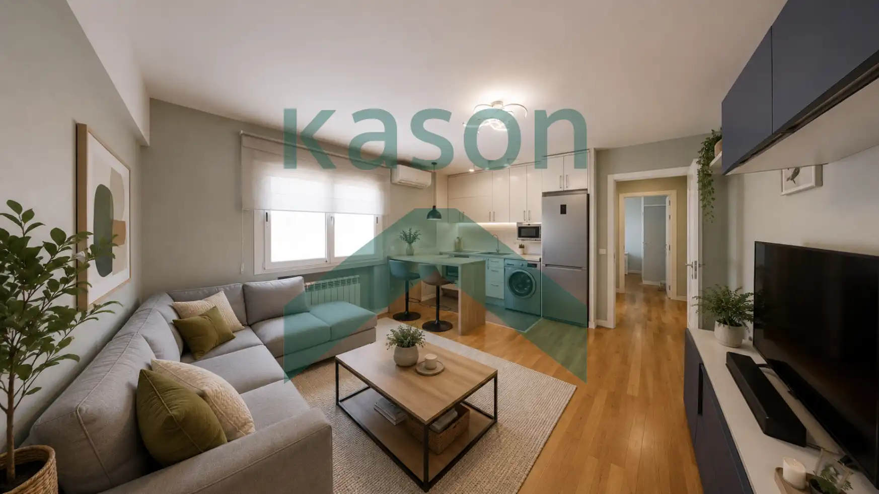Wohnzimmer von Wohnung zum Verkauf in Madrid mit Klimaanlage und Heizung
