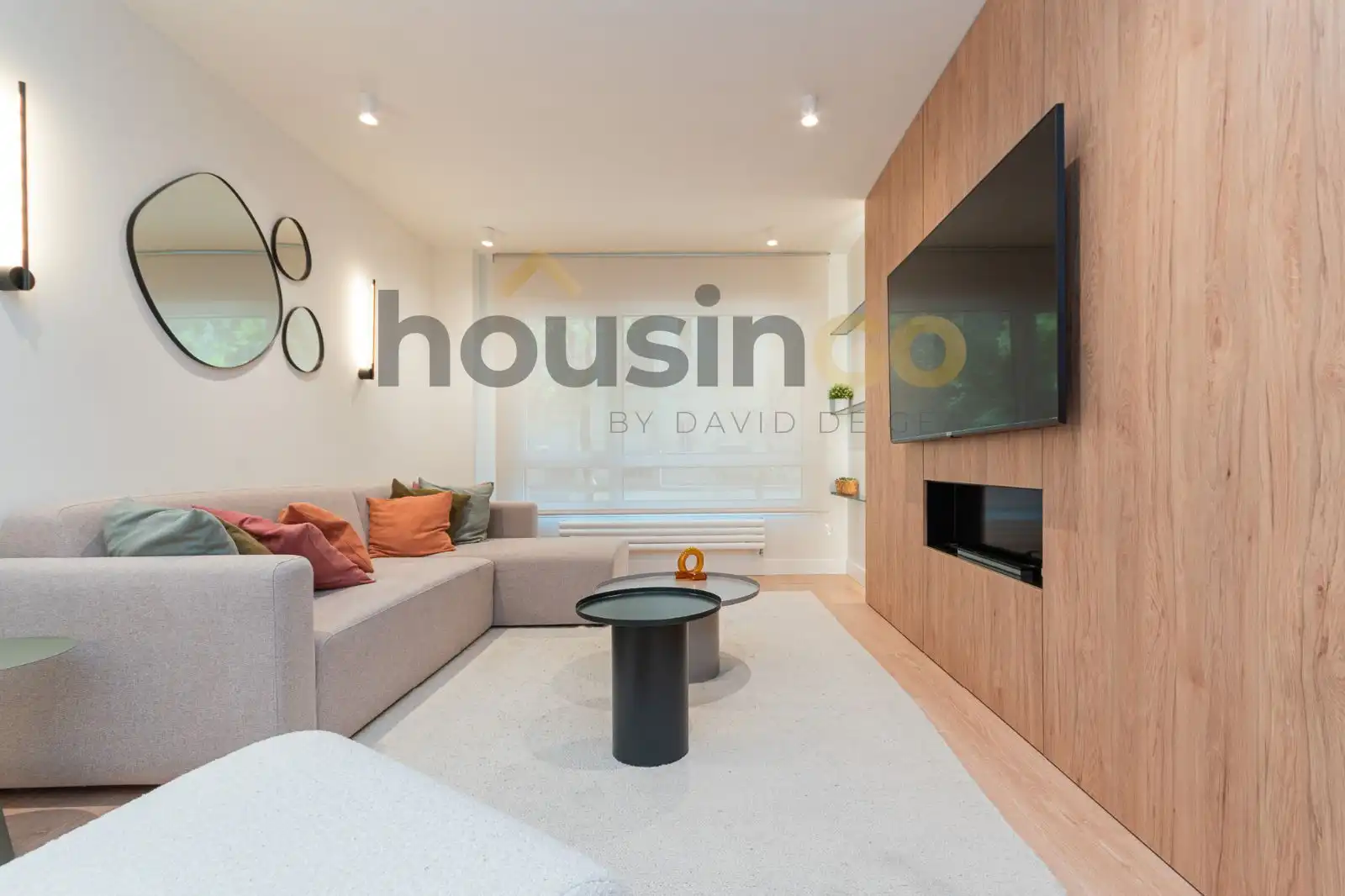 Wohnzimmer von Wohnung zum Verkauf in Madrid mit Klimaanlage, Heizung und Parkett
