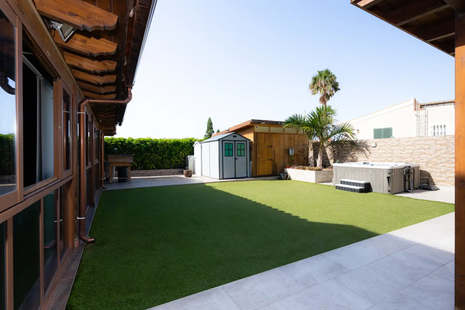 Terrassa de Casa adosada en venda en San Cristóbal de la Laguna amb Aire condicionat, Jardí privat i Parquet