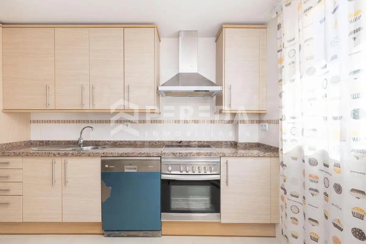 Kitchen of Apartments for sale in Roquetas de Mar  with Air Conditioner, Private garden and Terrace