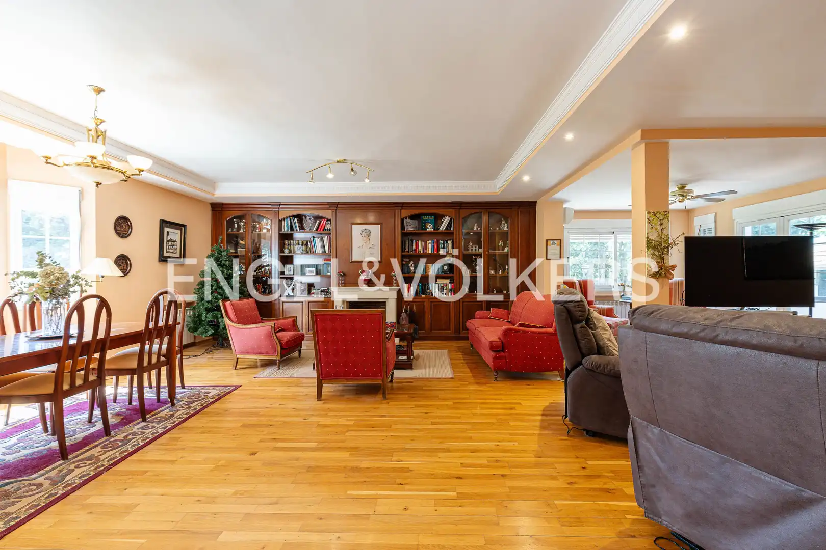 Sala de estar de Casa o chalet en venta en Las Rozas de Madrid con Aire acondicionado, Calefacción y Jardín privado