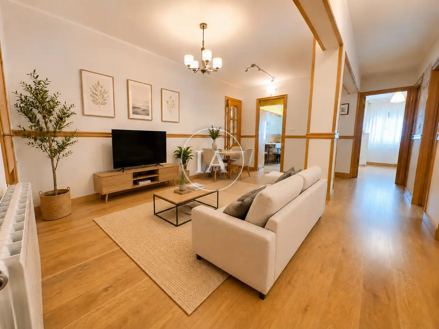 Wohnzimmer von Wohnung zum Verkauf in Zaldibar mit Heizung, Möbliert und Ofen