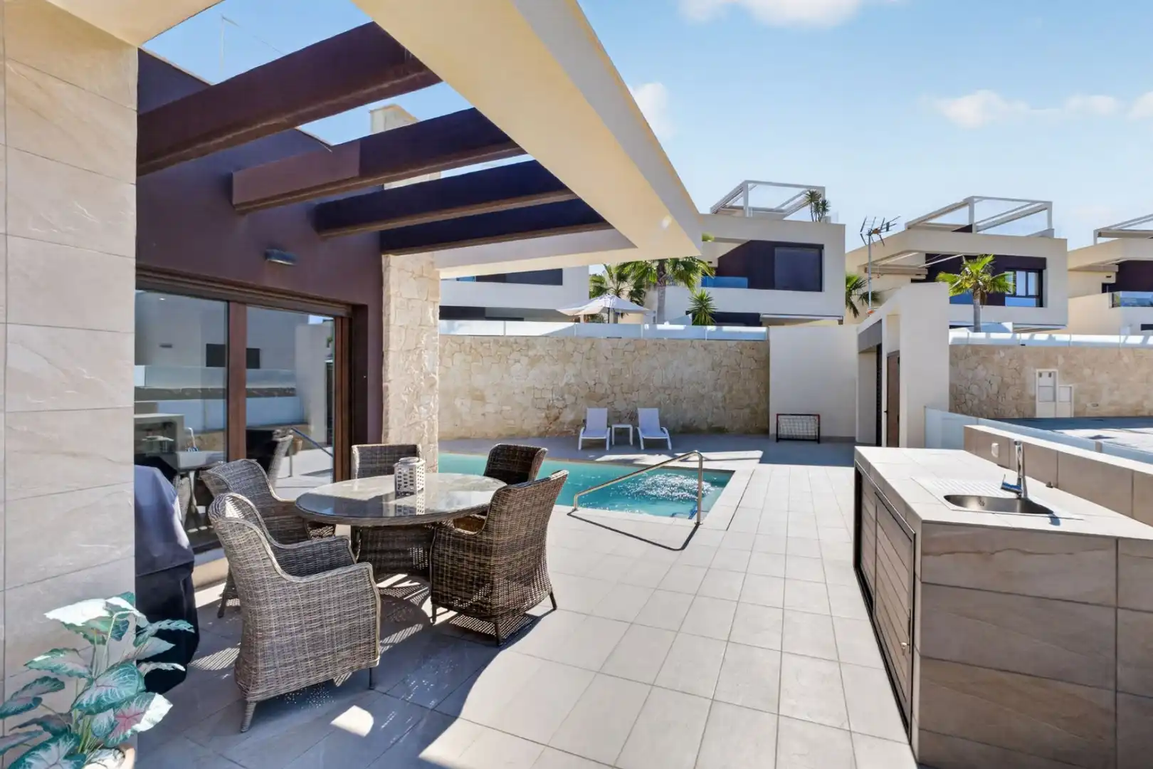 Terraza de Casa o chalet en venta en Rojales con Aire acondicionado, Jardín privado y Terraza