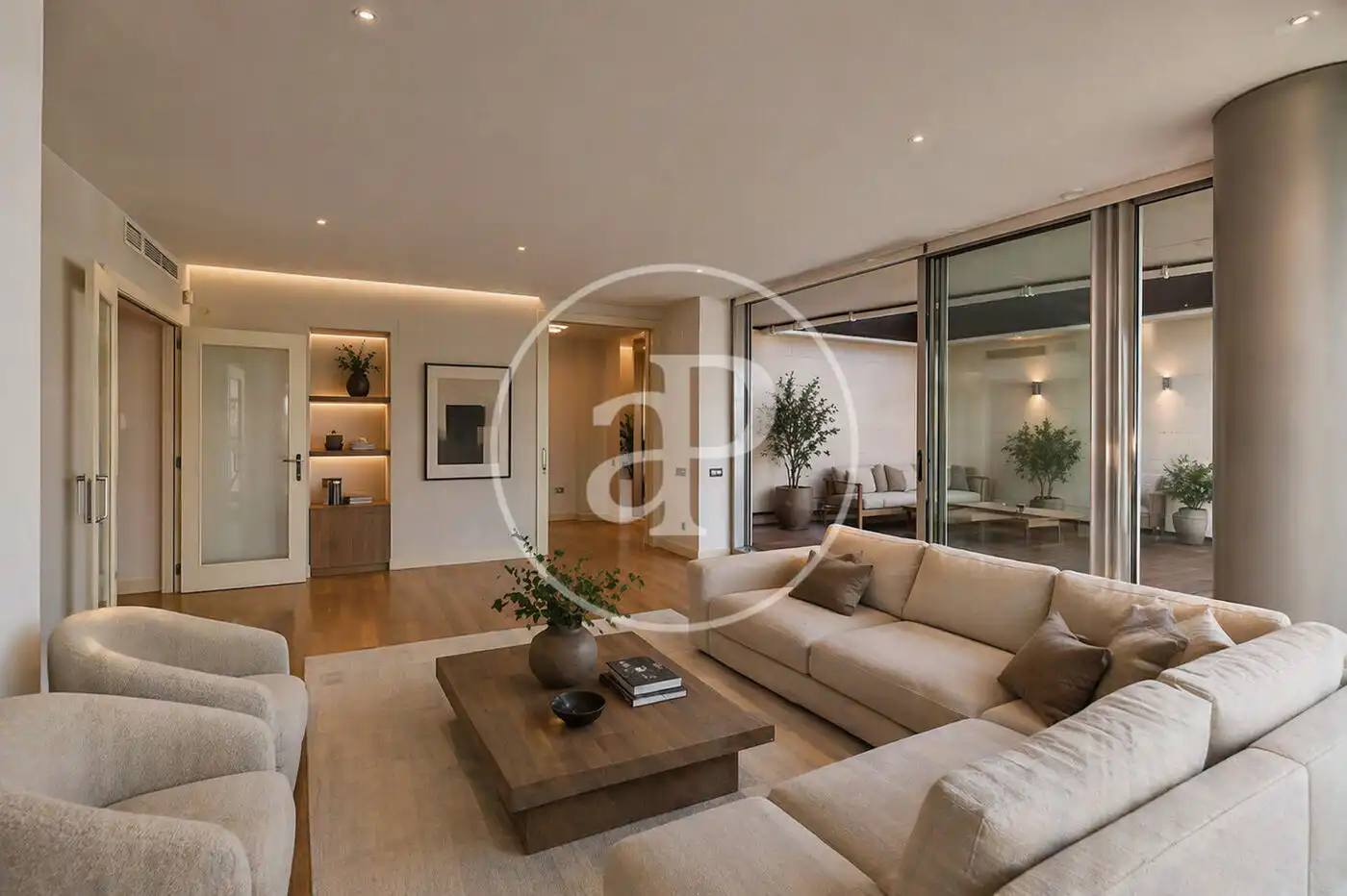 Sala de estar de Piso en venta en Barcelona con Aire acondicionado, Calefacción y Terraza