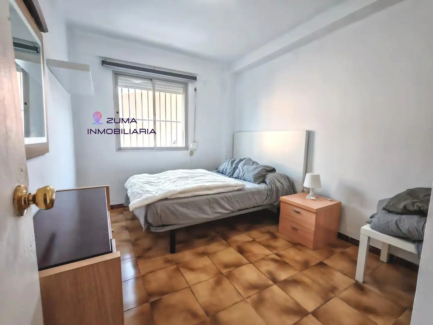 Bedroom of Flat for rent in Málaga  with Air Conditioner, Terrace and Furnished