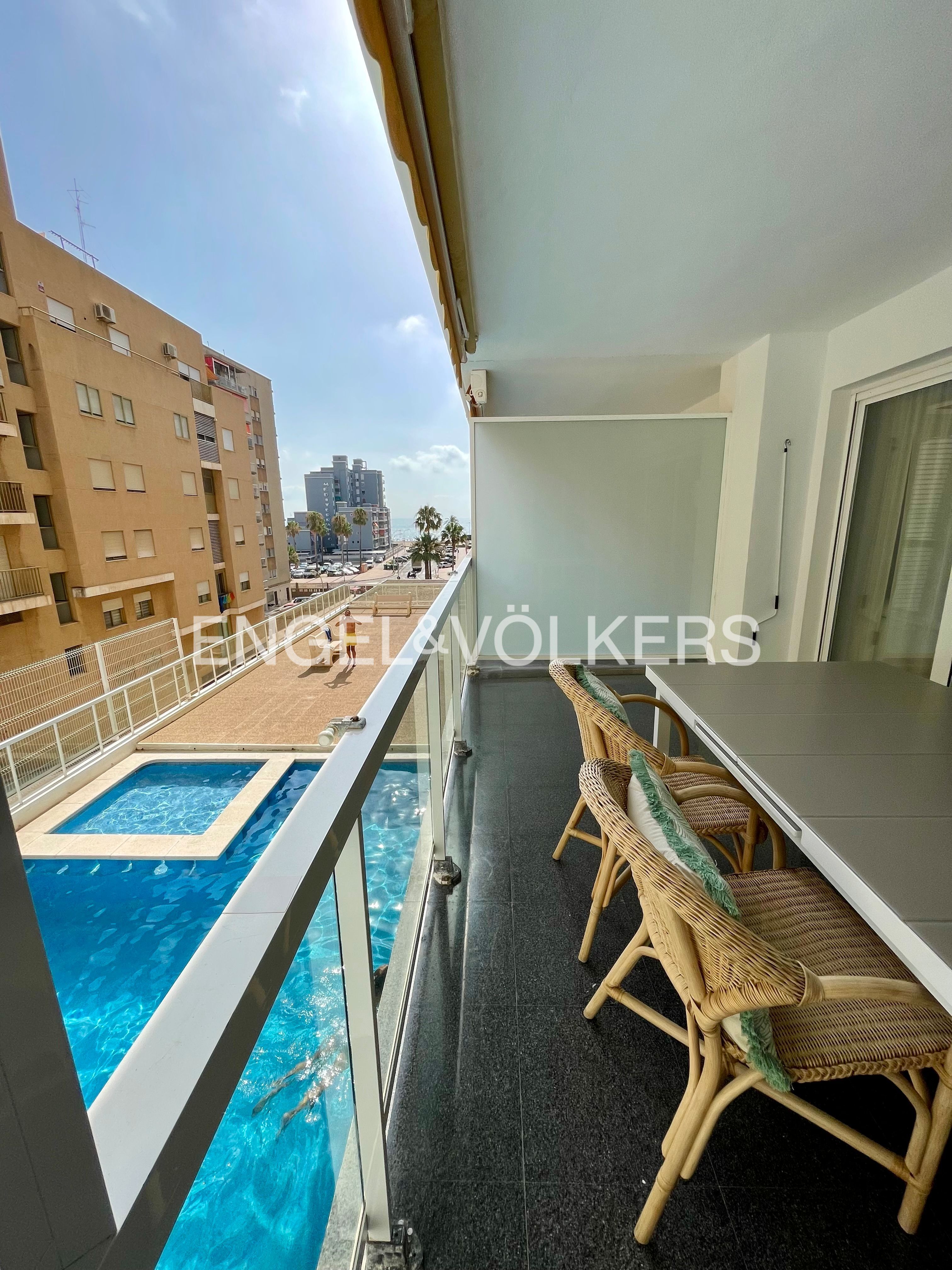 Balcony of Apartment to rent in Cullera  with Air Conditioner, Heating and Terrace