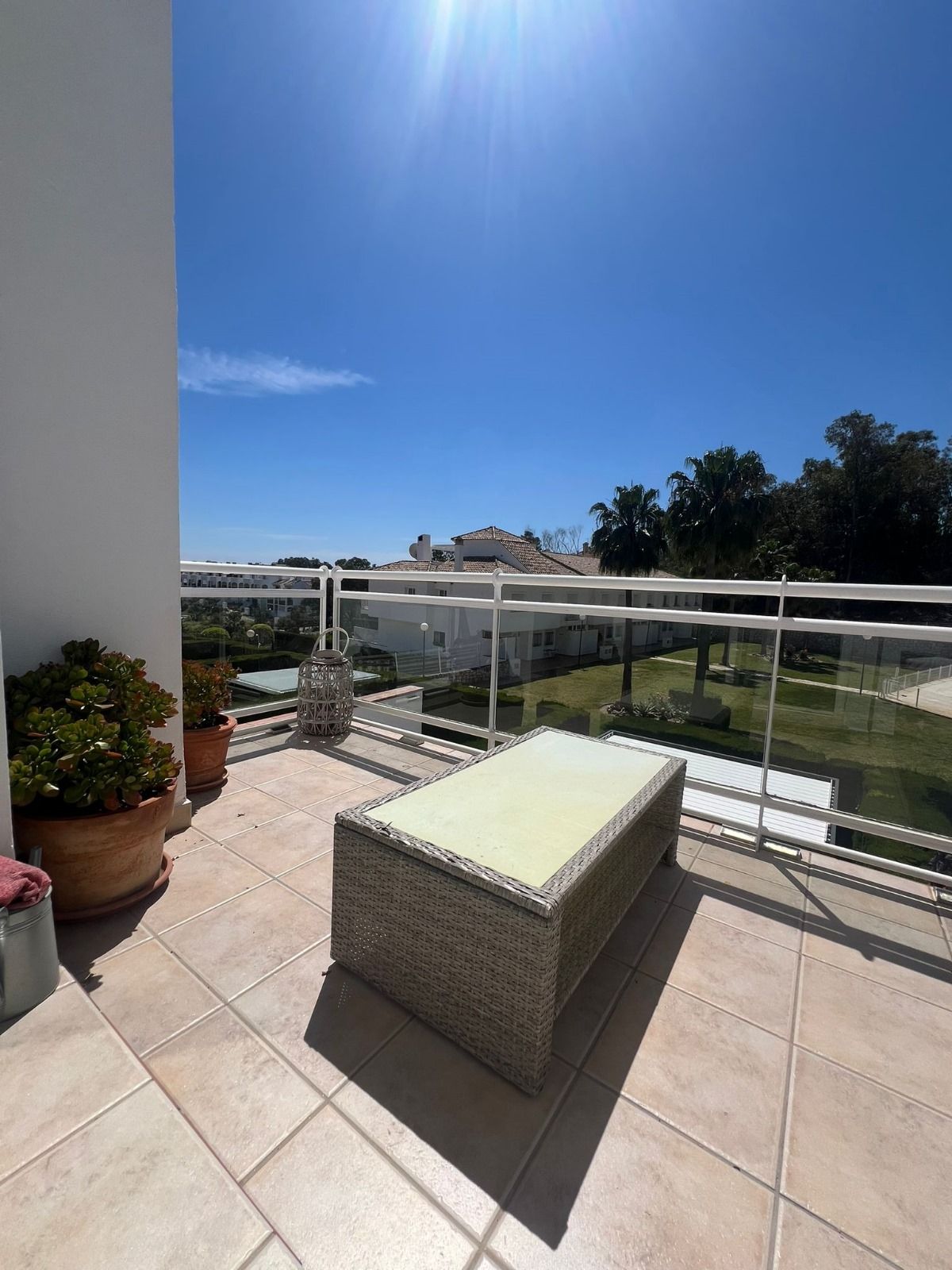 Terrassa de Casa adosada en venda en Mijas amb Aire condicionat, Terrassa i Piscina comunitària