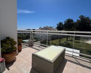 Terrassa de Casa adosada en venda en Mijas amb Aire condicionat, Terrassa i Piscina comunitària