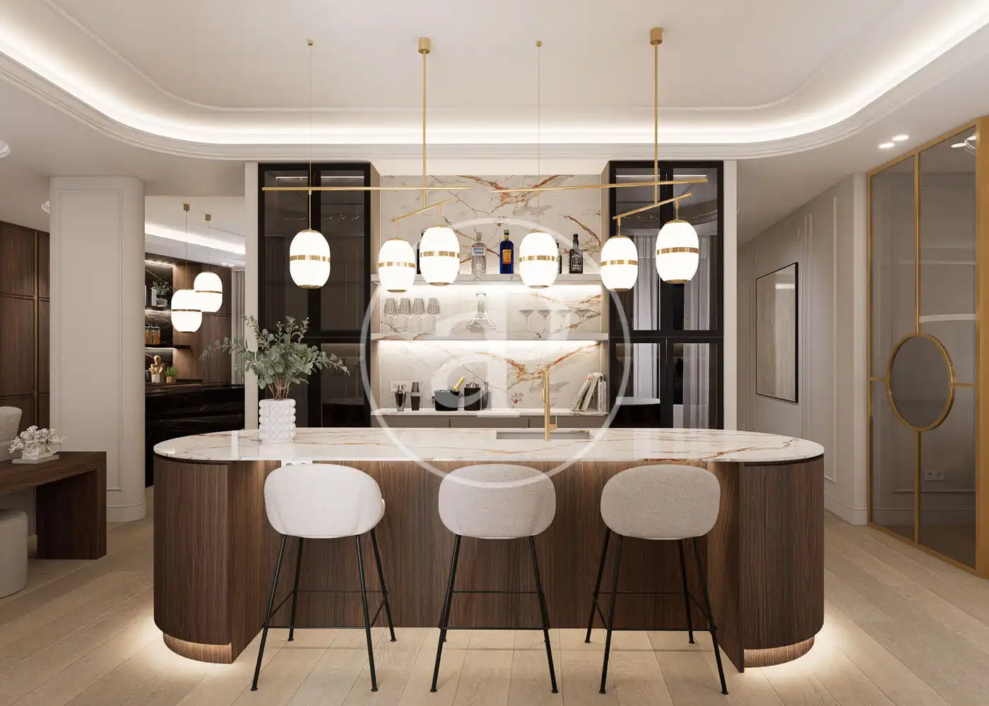 Kitchen of Flat for sale in Madrid  with Air Conditioner, Heating and Furnished