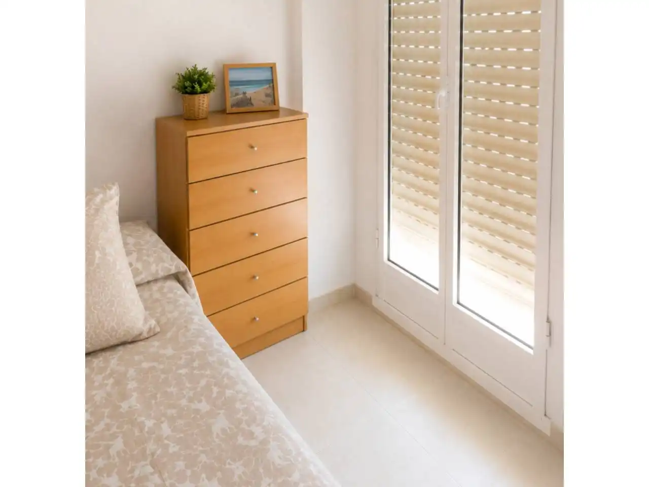 Schlafzimmer von Wohnung zum Verkauf in Benicolet mit Klimaanlage, Möbliert und Balkon