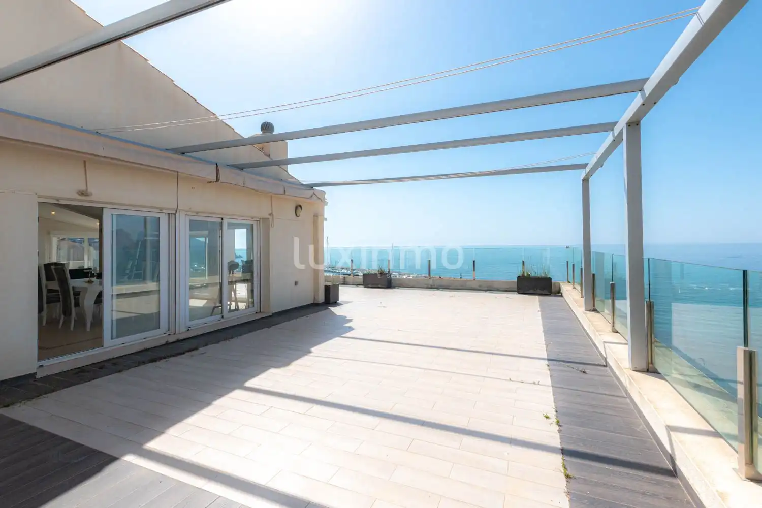 Terrasse von Dachboden zum Verkauf in Altea mit Klimaanlage, Heizung und Privatgarten