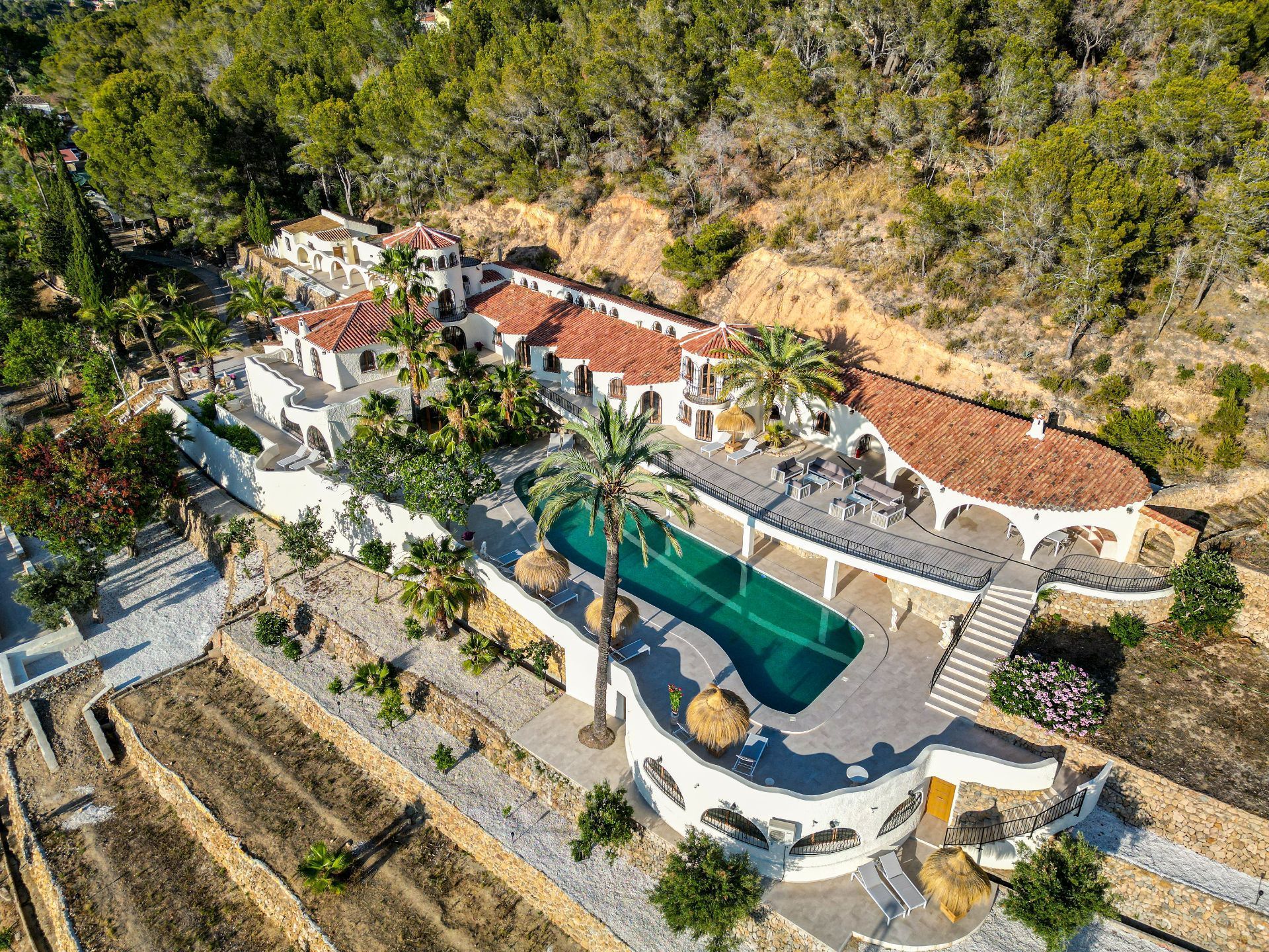 Vista exterior de Casa o xalet de lloguer en Altea amb Aire condicionat, Calefacció i Jardí privat