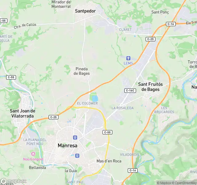 Vista exterior de Piso en venta en Manresa