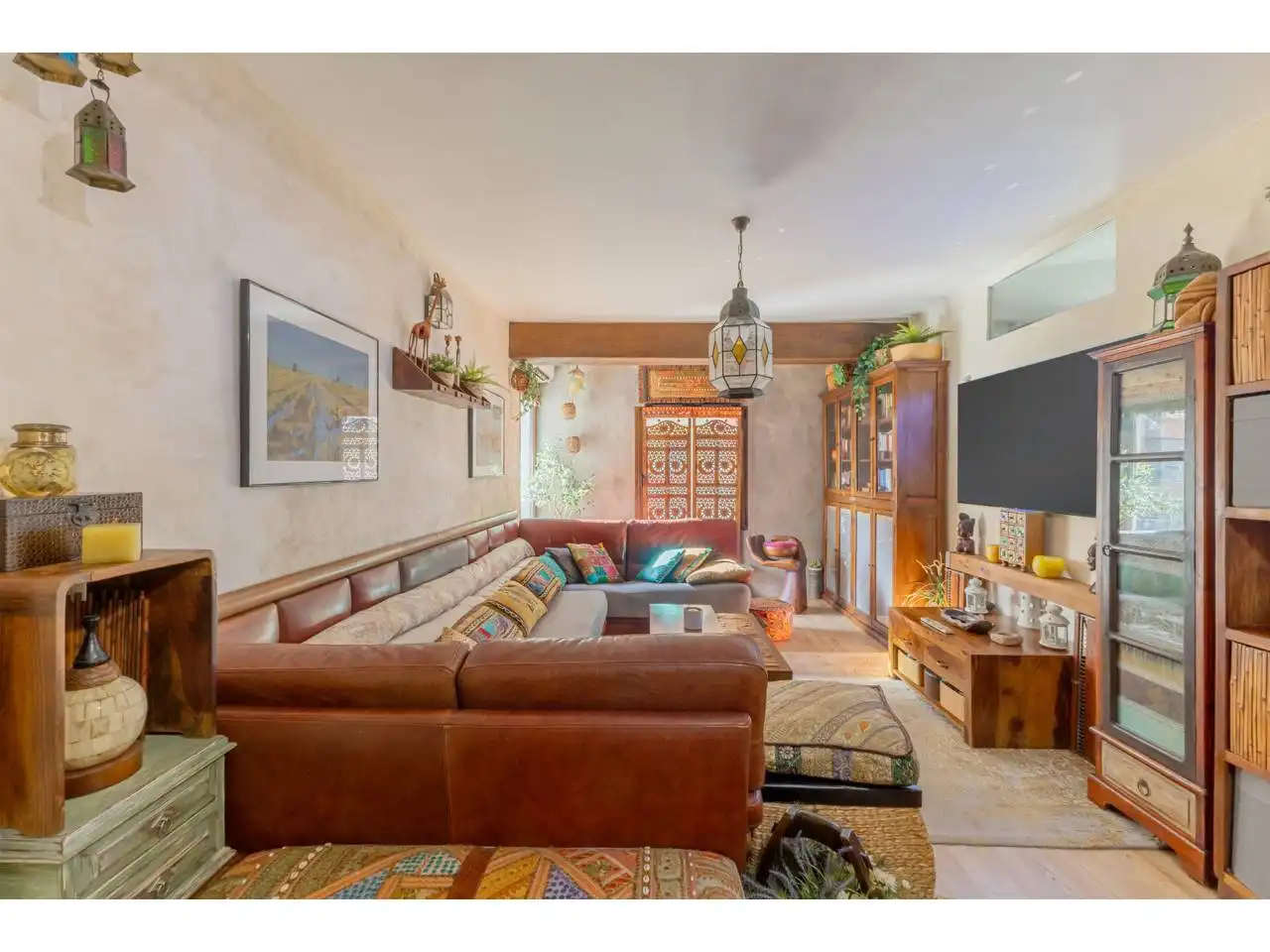 Sala de estar de Piso en venta en Valencia con Aire acondicionado, Parquet y Balcón
