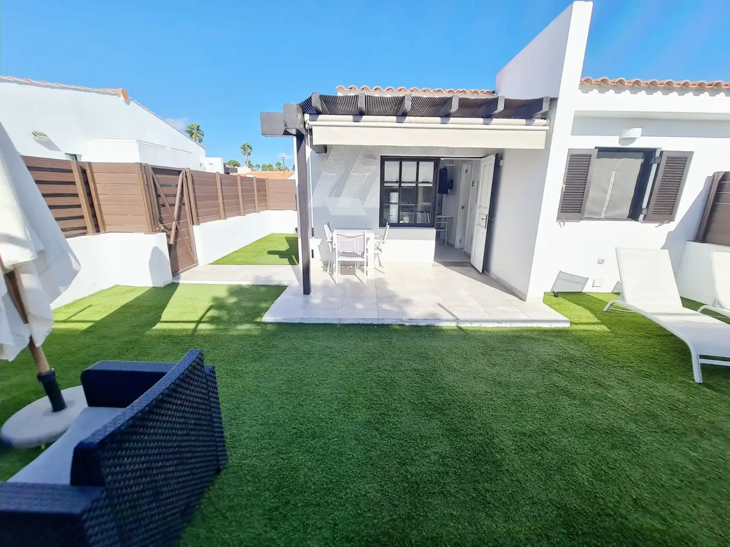 Terrassa de Casa o xalet de lloguer en San Bartolomé de Tirajana amb Aire condicionat, Jardí privat i Terrassa