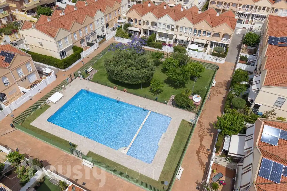 Swimming pool of Detached homes for rent in Benicasim / Benicàssim  with Air Conditioner, Heating and Terrace