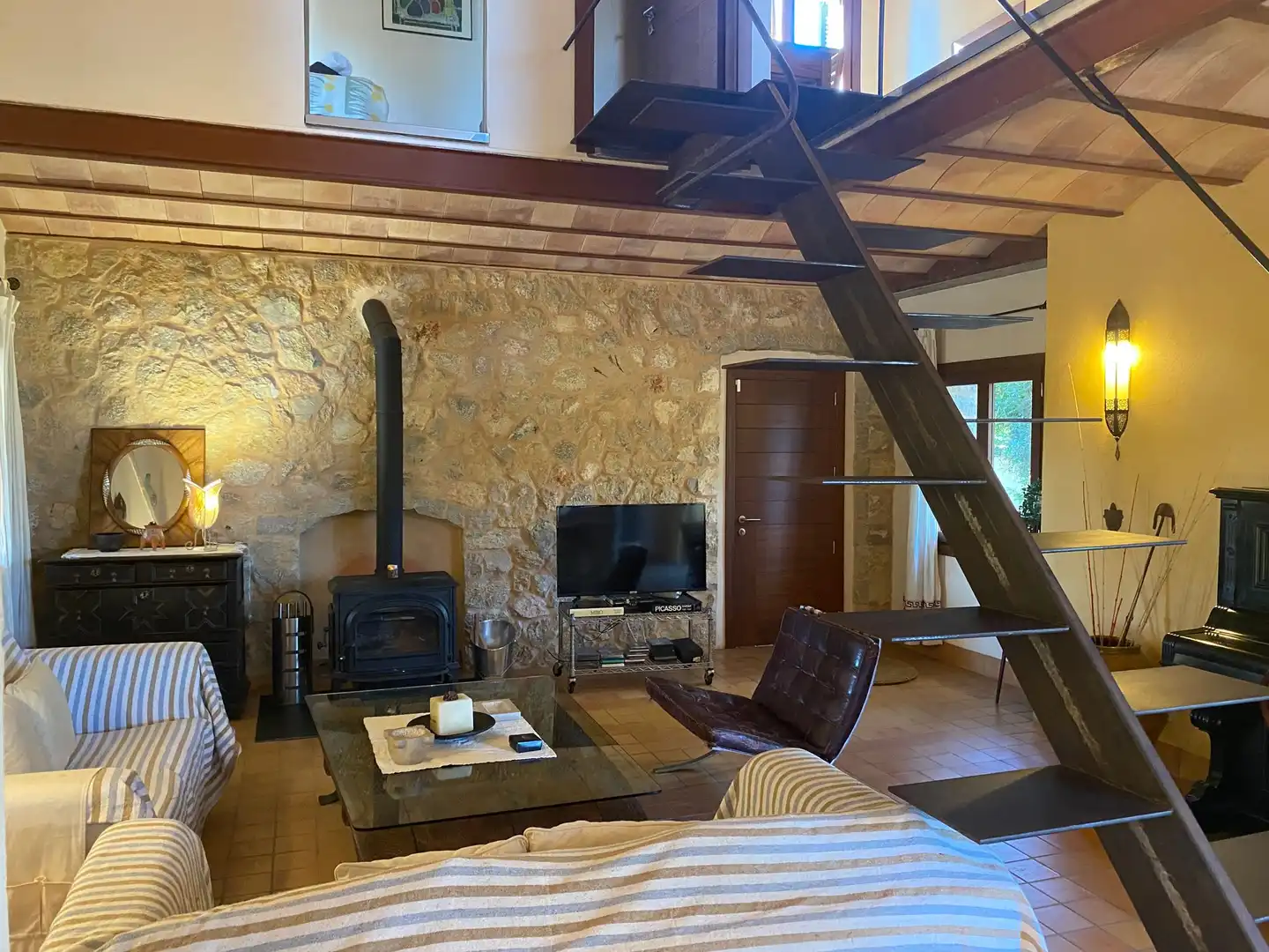 Sala de estar de Casa o chalet de alquiler en Santa María del Camí con Terraza y Balcón
