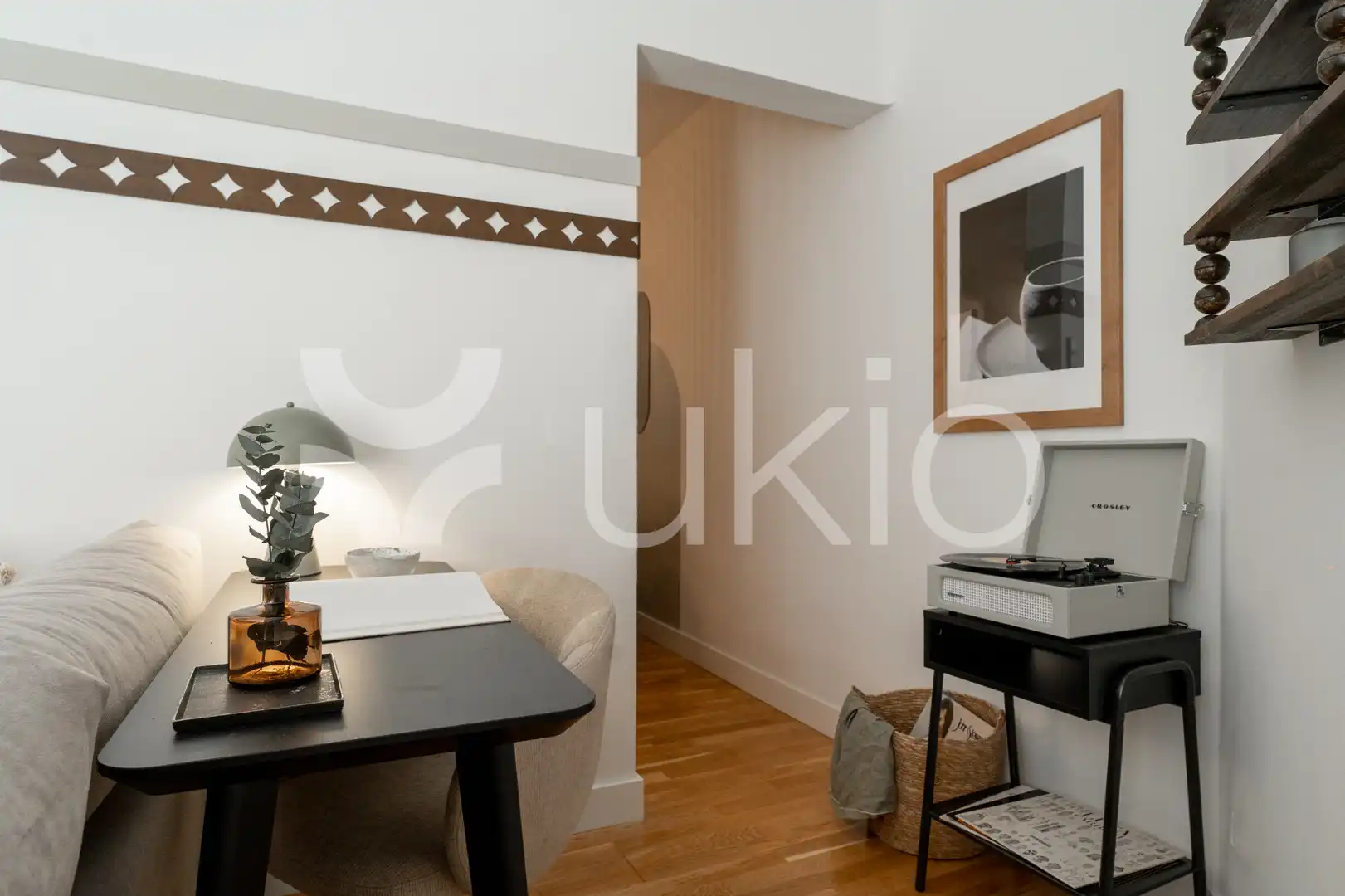 Dormitori de Apartament de lloguer en Madrid amb Aire condicionat, Calefacció i Moblat