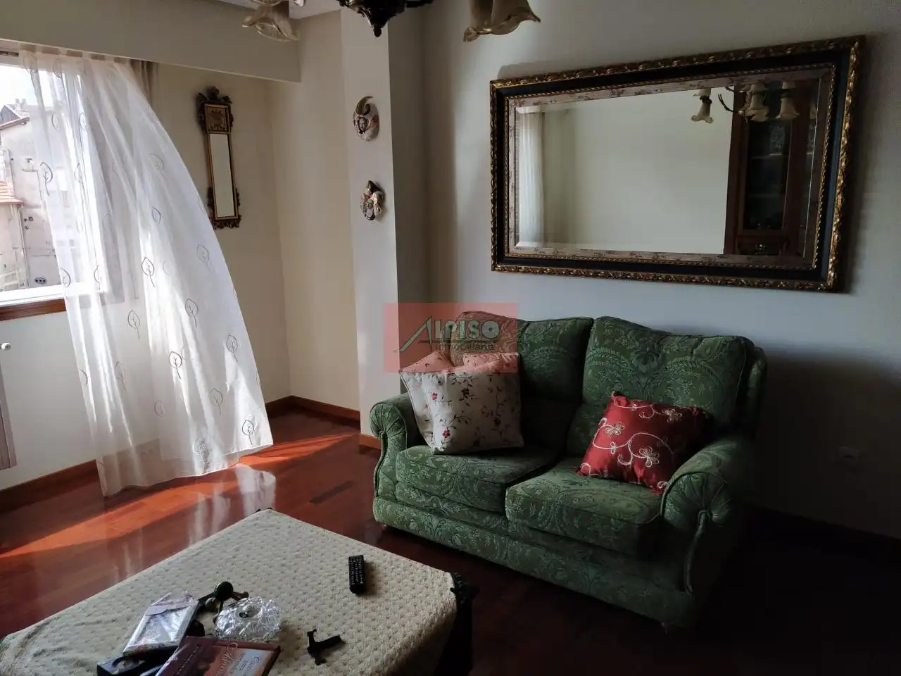 Living room of Flat for rent in Ourense Capital   with Heating, Parquet flooring and Furnished