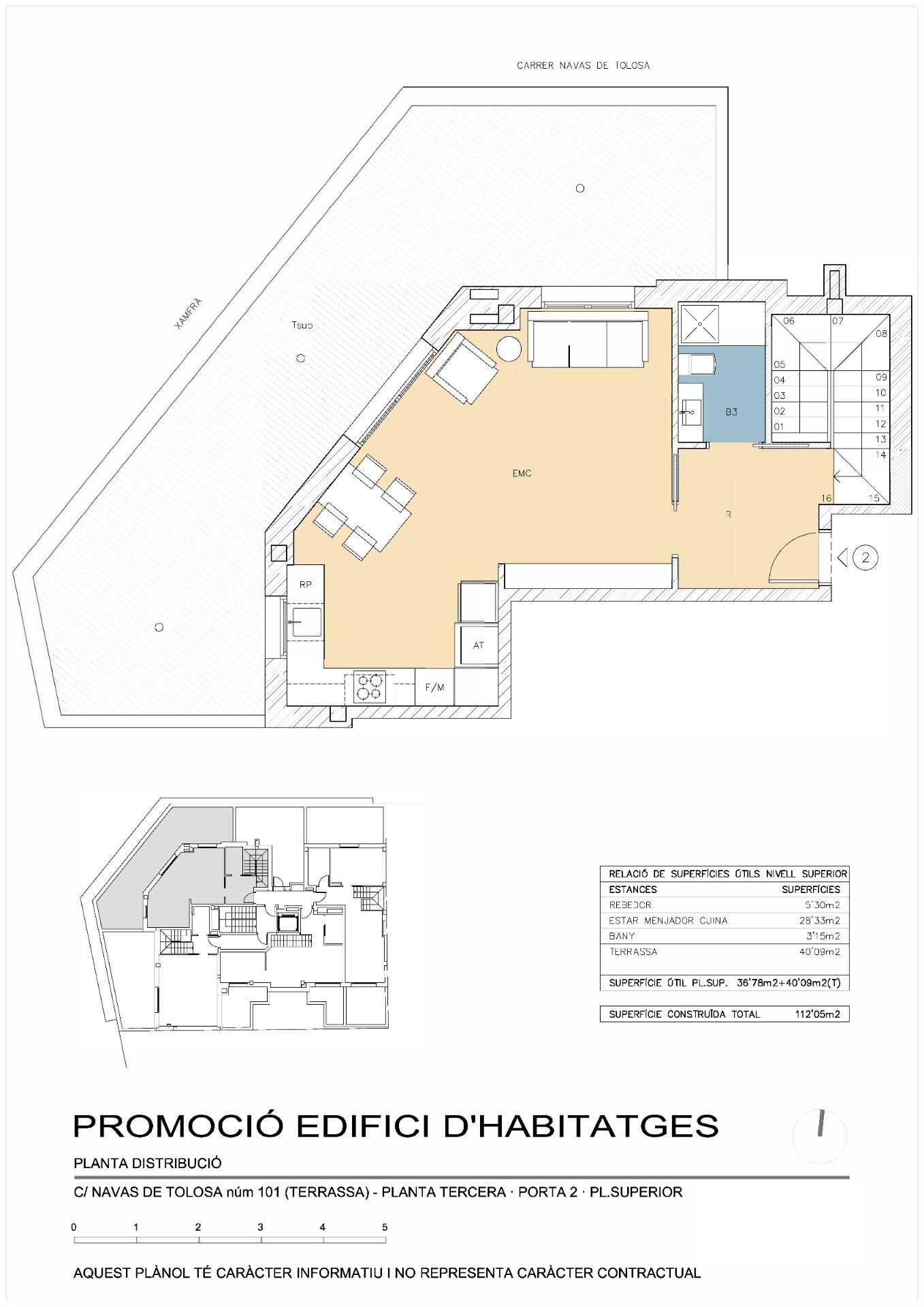 Attic for sale in Terrassa  with Air Conditioner, Heating and Parquet flooring