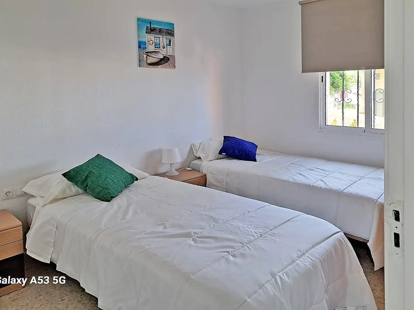 Dormitori de Pis de lloguer en Benalmádena amb Aire condicionat, Jardí privat i Terrassa