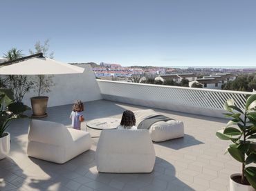 Apartament amb piscina en venda a Mijas pueblo