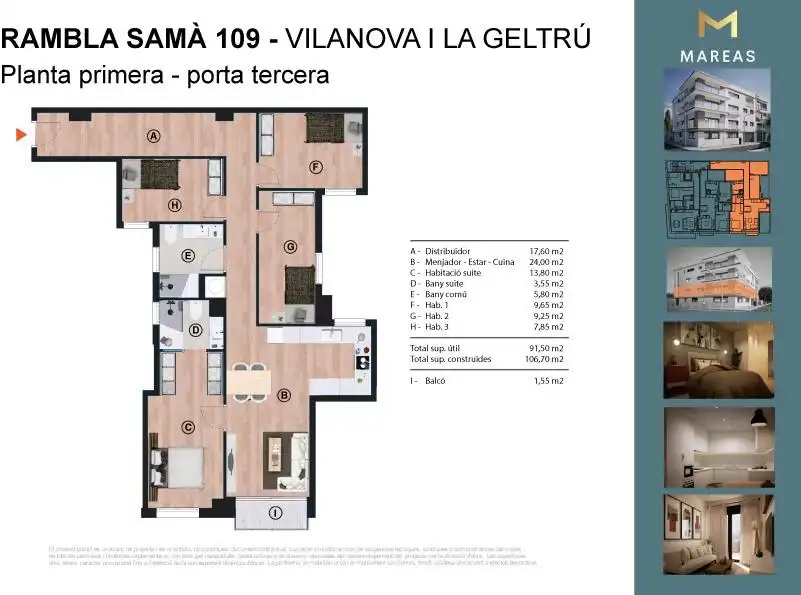 Piso en venta en Centre Vila , Vilanova i la Geltrú