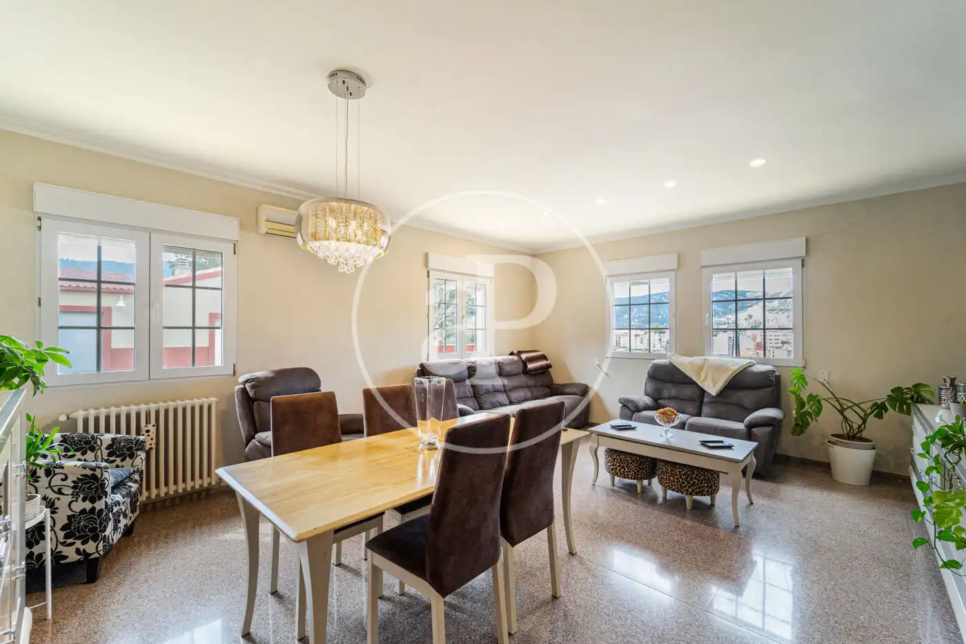 Dining room of Houses for sale in Alcoy / Alcoi  with Air Conditioner, Heating and Private garden