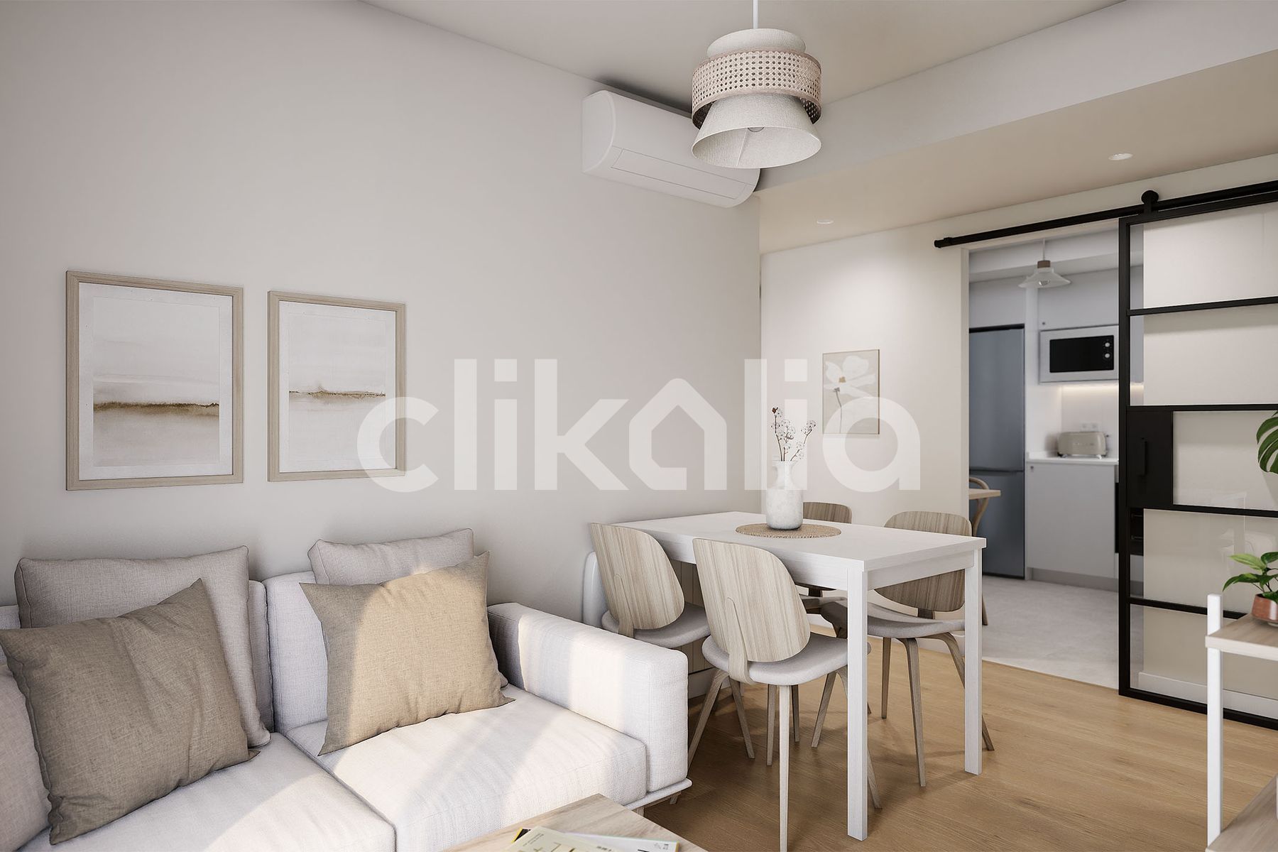 Living room of Flat for sale in  Madrid Capital  with Air Conditioner, Heating and Terrace
