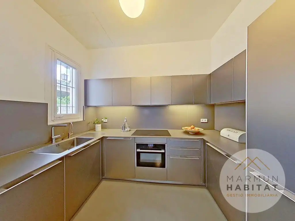 Cocina de Casa o chalet de alquiler en Caldes d'Estrac con Terraza, Piscina y Amueblado