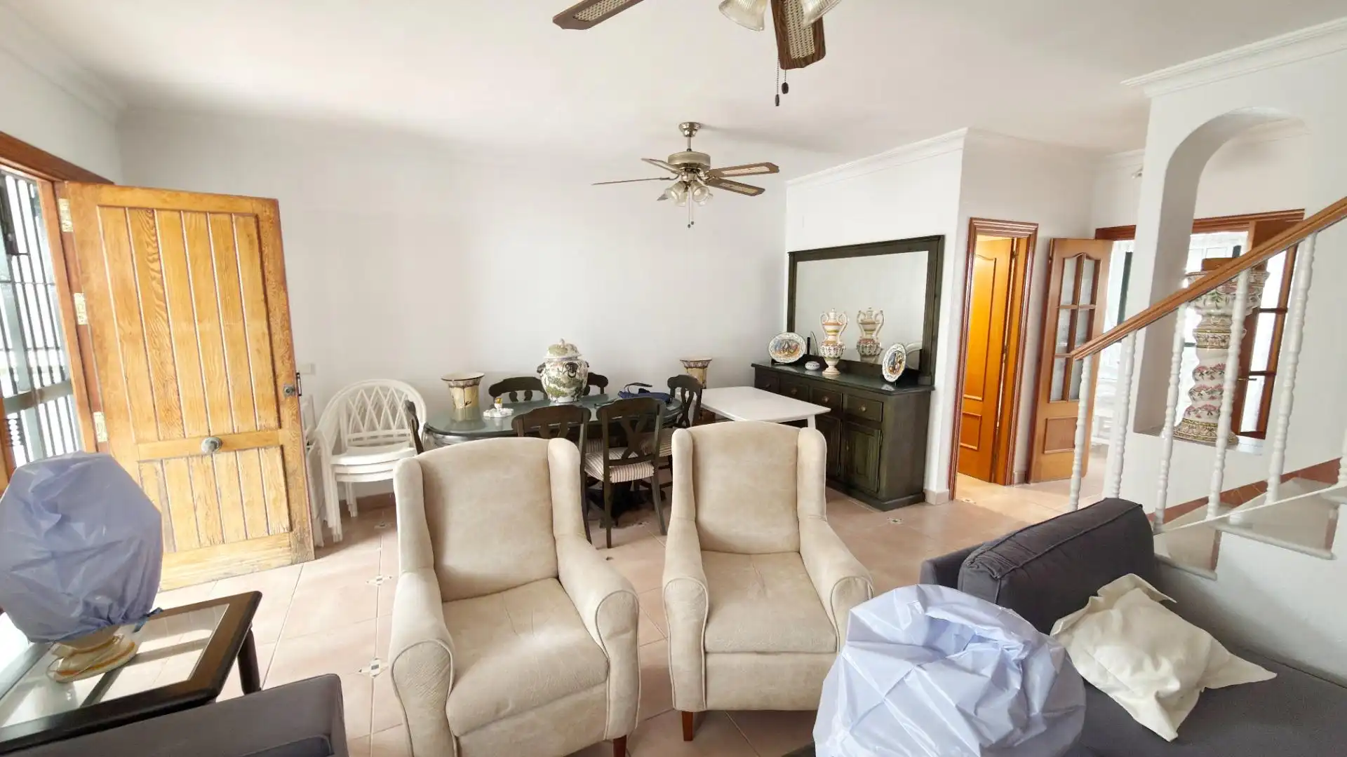 Sala de estar de Casa adosada de alquiler en Punta Umbría con Terraza y Piscina comunitaria