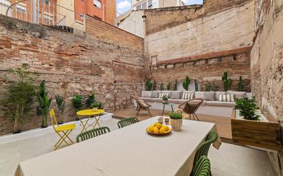 Terrace of Flat for sale in  Barcelona Capital  with Air Conditioner, Heating and Private garden