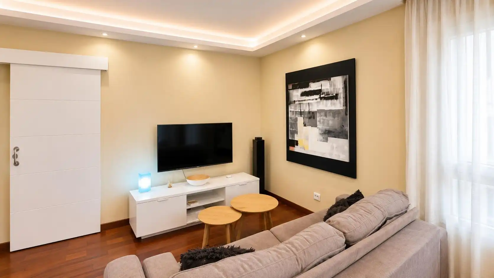 Wohnzimmer von Wohnung zur Miete in Las Palmas de Gran Canaria mit Klimaanlage, Heizung und Möbliert