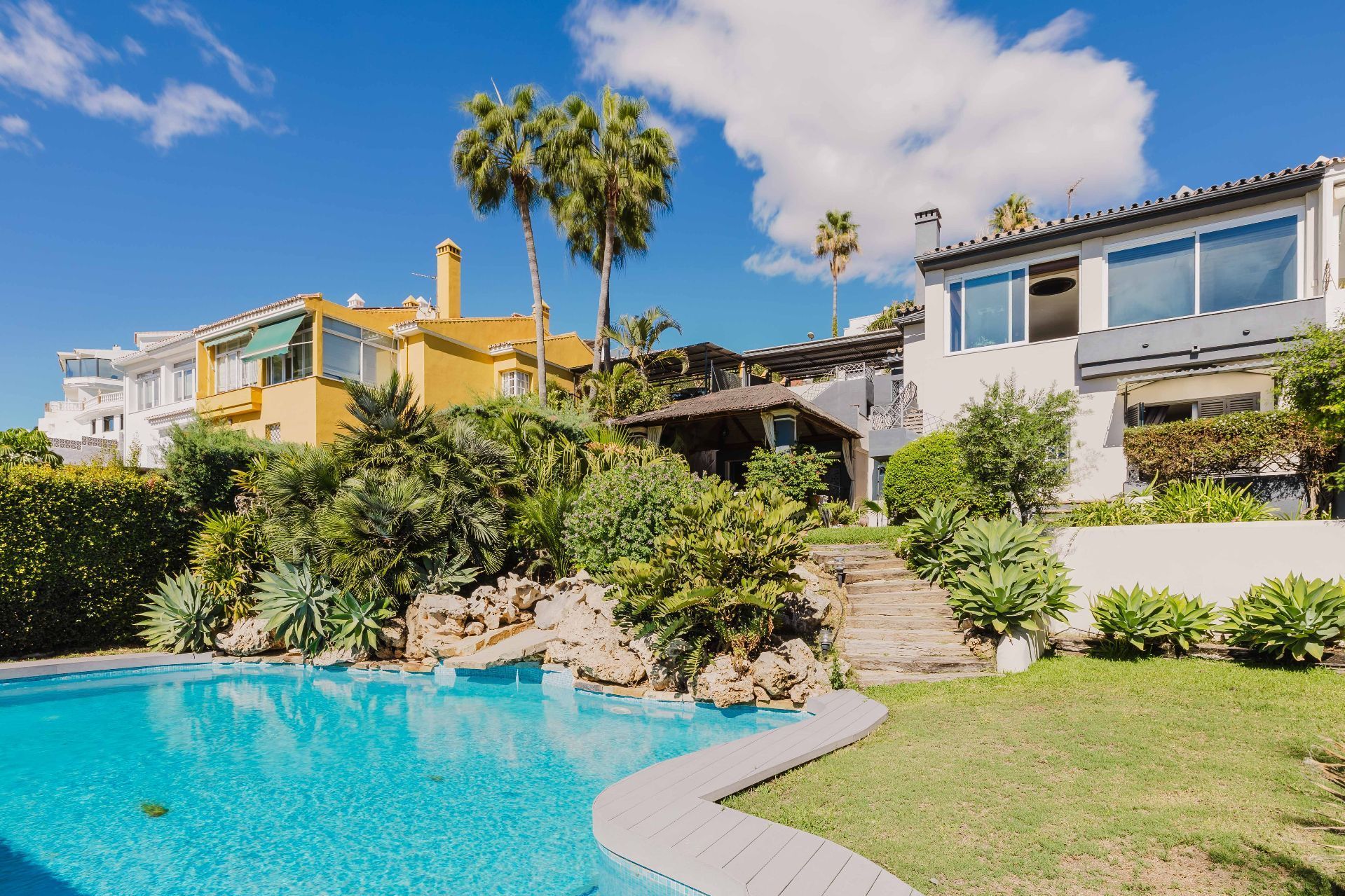 Jardí de Casa o xalet en venda en Málaga Capital amb Jardí privat, Terrassa i Piscina