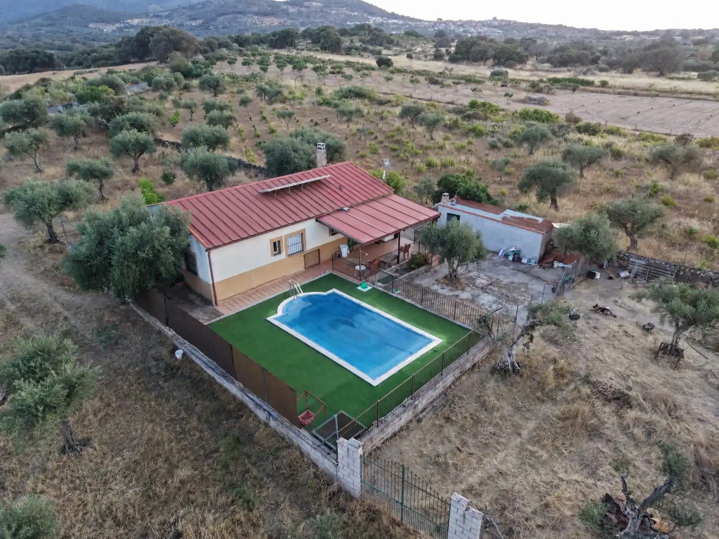Garden of Country homes for sale in Alcuéscar  with Storage room and Swimming Pool