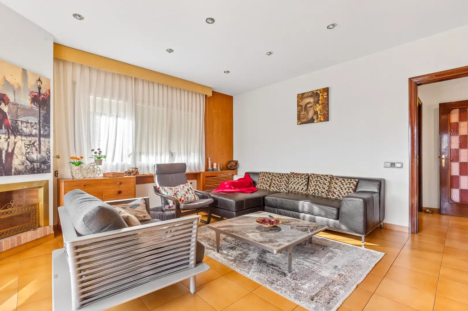 Sala de estar de Casa o chalet en venta en Sant Just Desvern con Aire acondicionado, Calefacción y Terraza