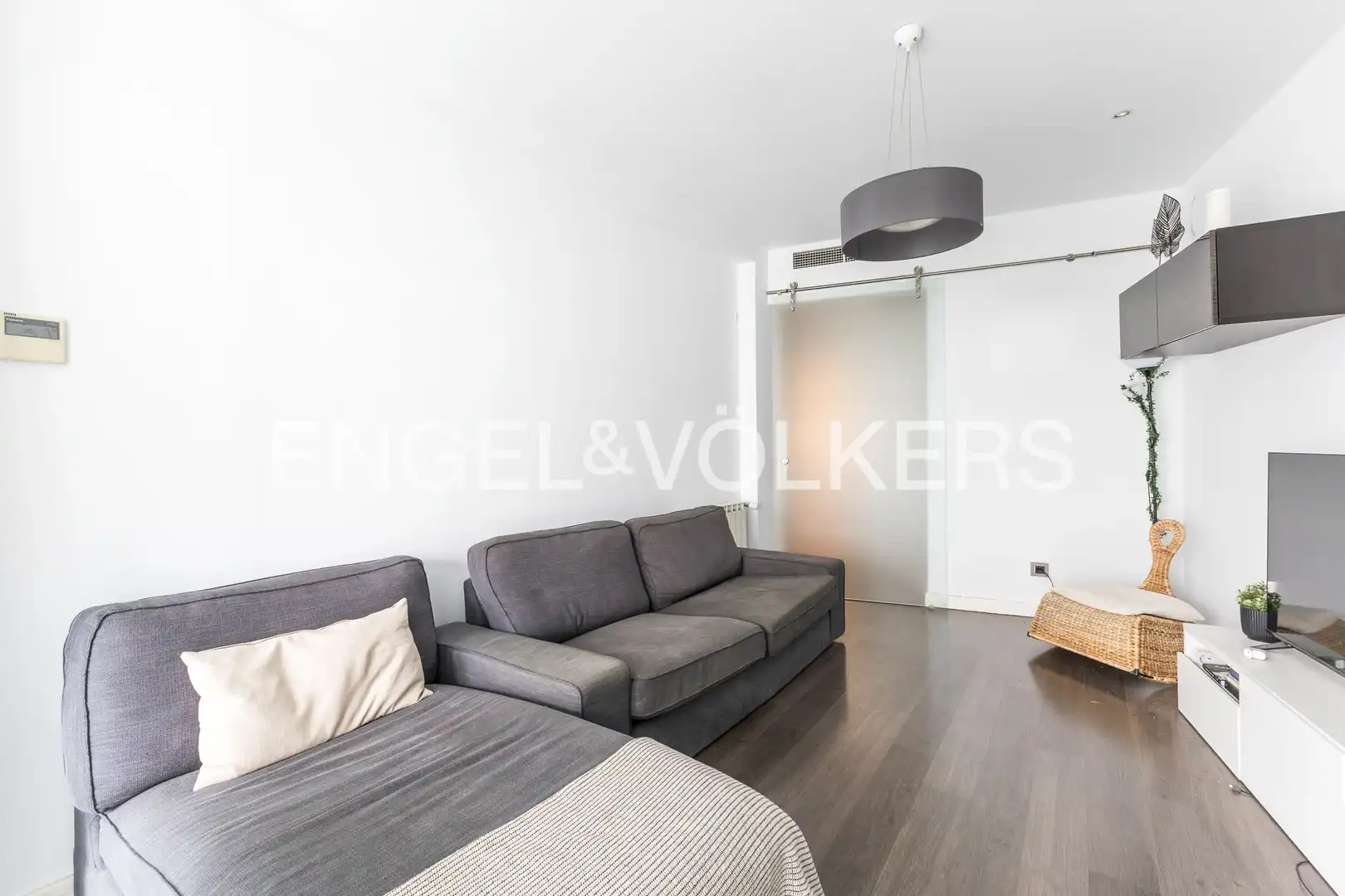 Sala de estar de Piso de alquiler en Madrid con Aire acondicionado, Calefacción y Amueblado