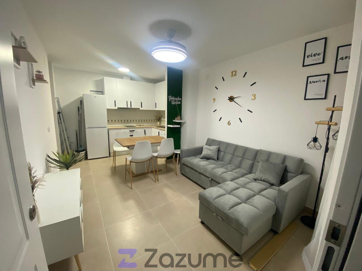 Living room of Flat to rent in Gibraleón  with Swimming Pool, Furnished and Washing machine