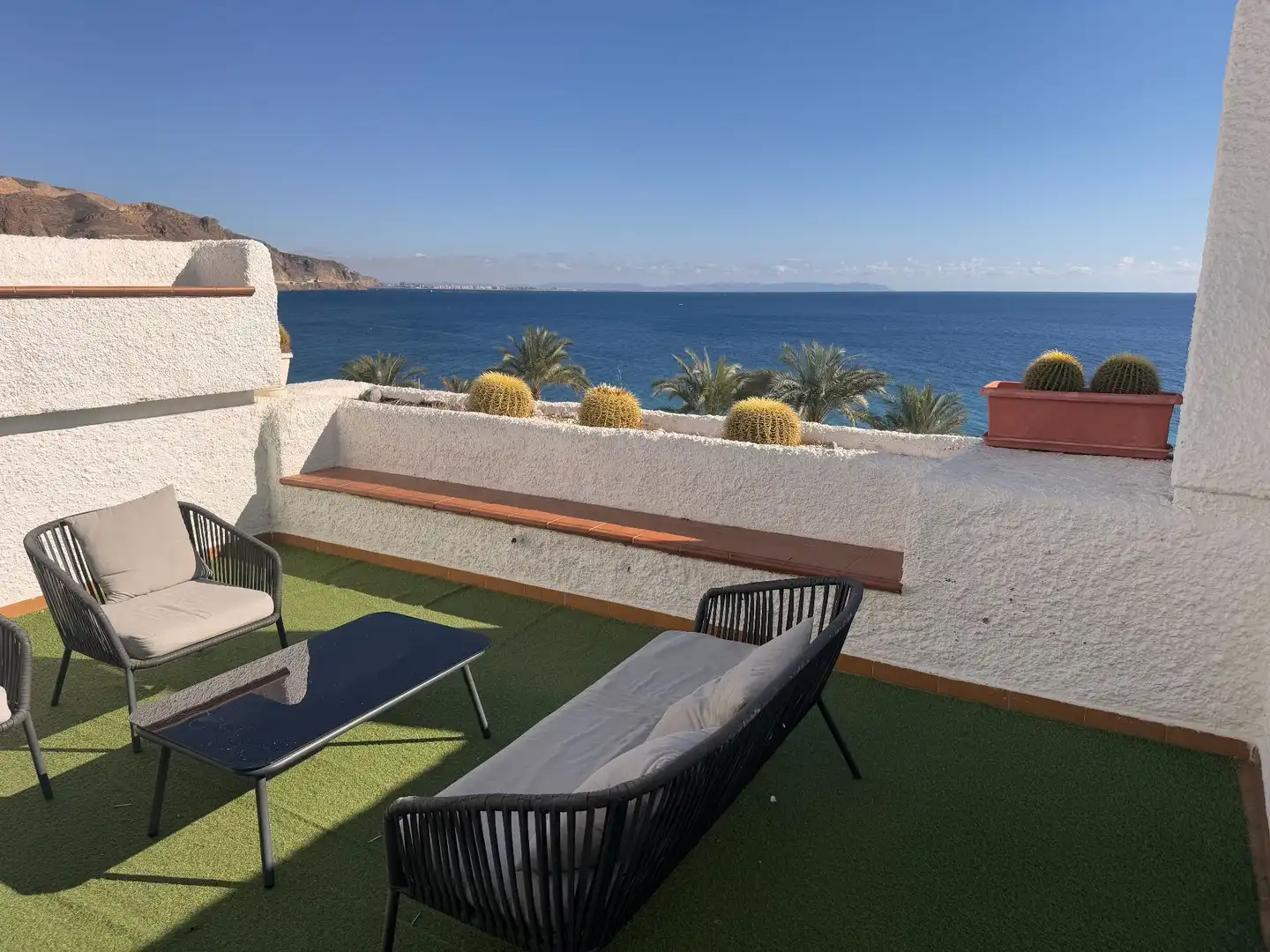 Terrace of Flat for sale in Roquetas de Mar  with Air Conditioner, Terrace and Community pool