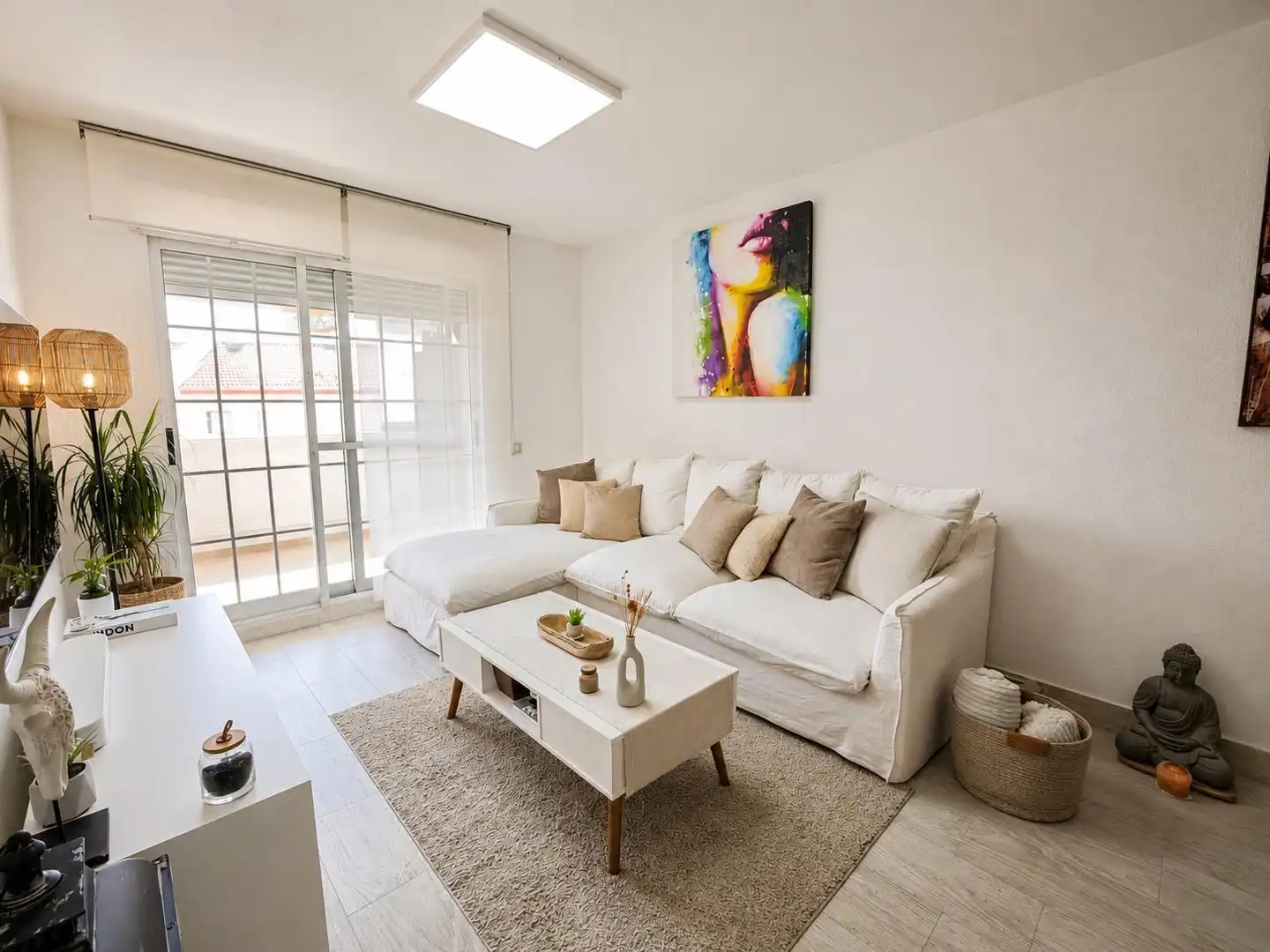 Living room of Flat for sale in Santa Pola  with Air Conditioner, Heating and Parquet flooring