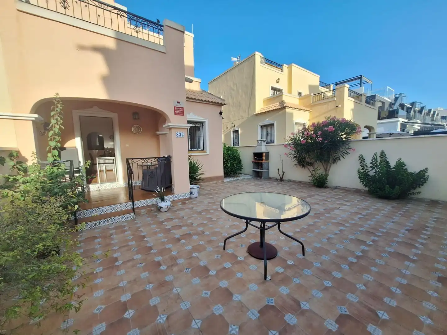 Terrace of Detached homes for rent in Orihuela  with Air Conditioner, Heating and Private garden