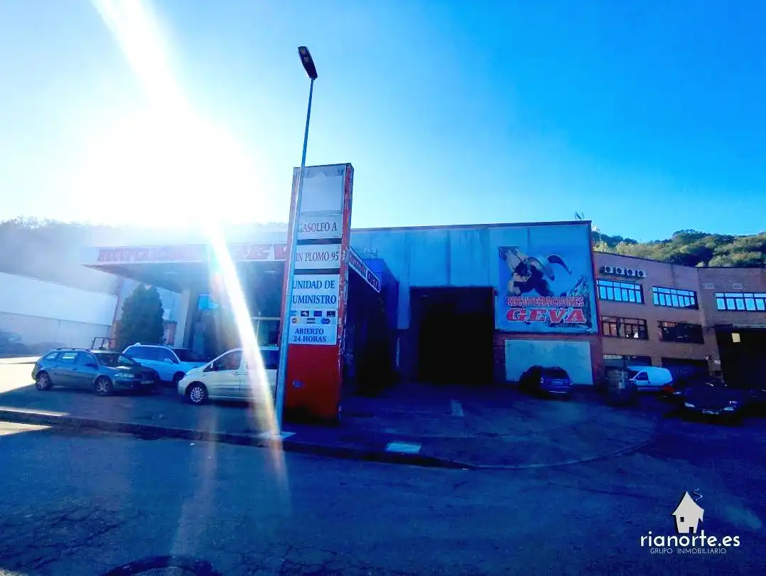 Exterior view of Industrial buildings for sale in Langreo