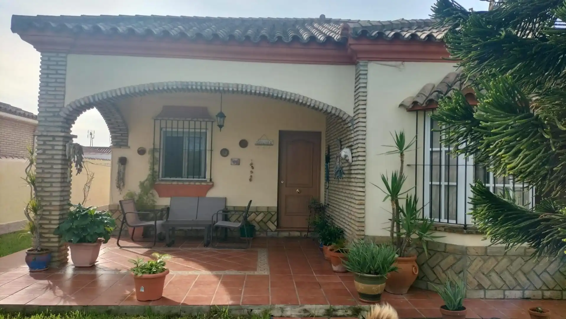 Garden of Houses for sale in Chiclana de la Frontera  with Air Conditioner, Terrace and Swimming Pool