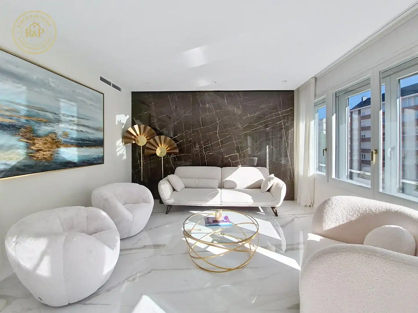 Living room of Flat for sale in Barcelona  with Heating, Storage room and Swimming Pool