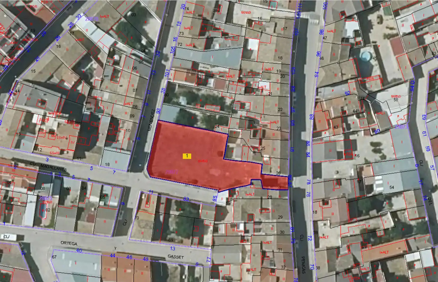 Terreny residencial en venda a Calle Magallanes 12