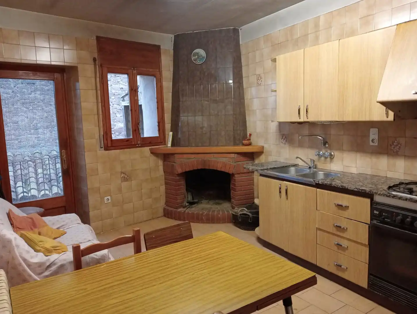Cocina de Casa o chalet en venta en Cabanabona con Amueblado