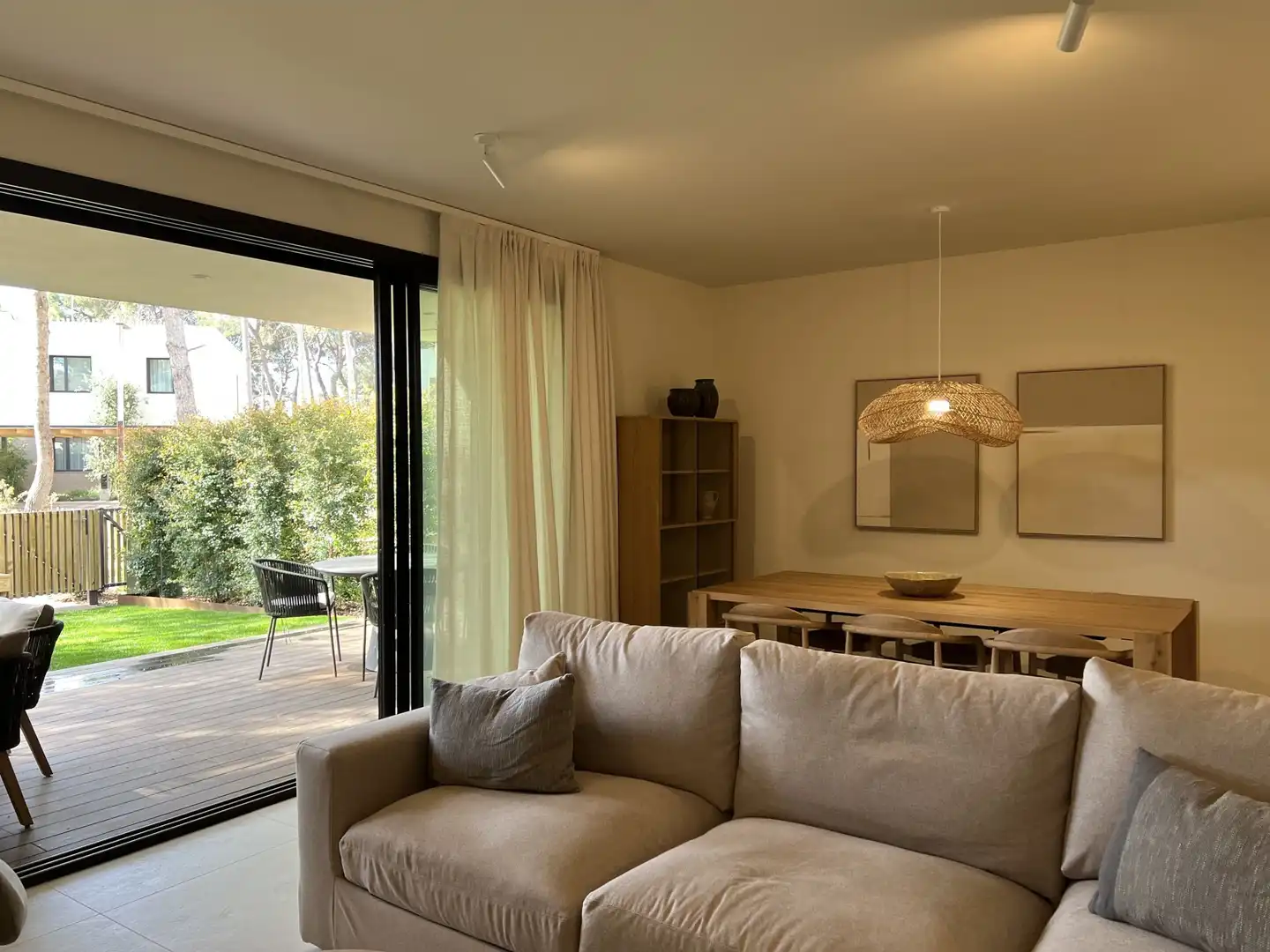 Sala de estar de Casa o chalet de alquiler en Salou con Aire acondicionado, Calefacción y Terraza